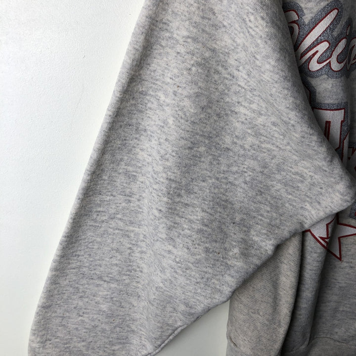 Vintage 90'S Famous SPORTSWEAR college sweatshirt, made in the USA, size L, men's cotton pale white type Vintage Second Hand