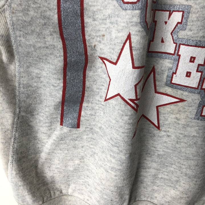 Vintage 90'S Famous SPORTSWEAR college sweatshirt, made in the USA, size L, men's cotton pale white type Vintage Second Hand