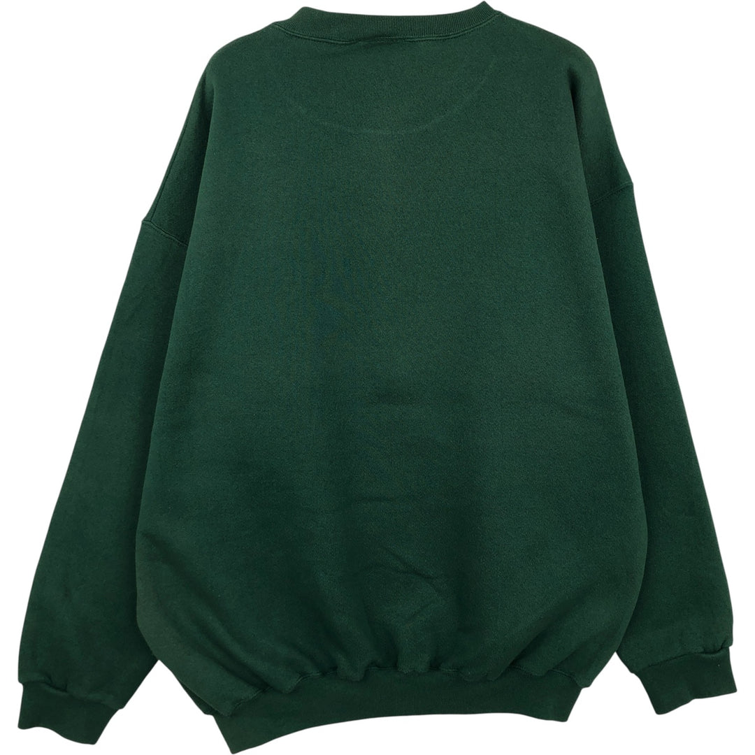 90'S Discus Athletic College Sweatshirt, Men's, Size XL, Vintage cotton green type Vintage Second Hand