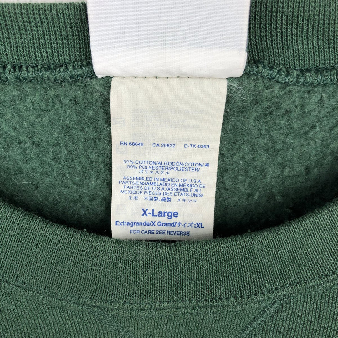90'S Discus Athletic College Sweatshirt, Men's, Size XL, Vintage cotton green type Vintage Second Hand