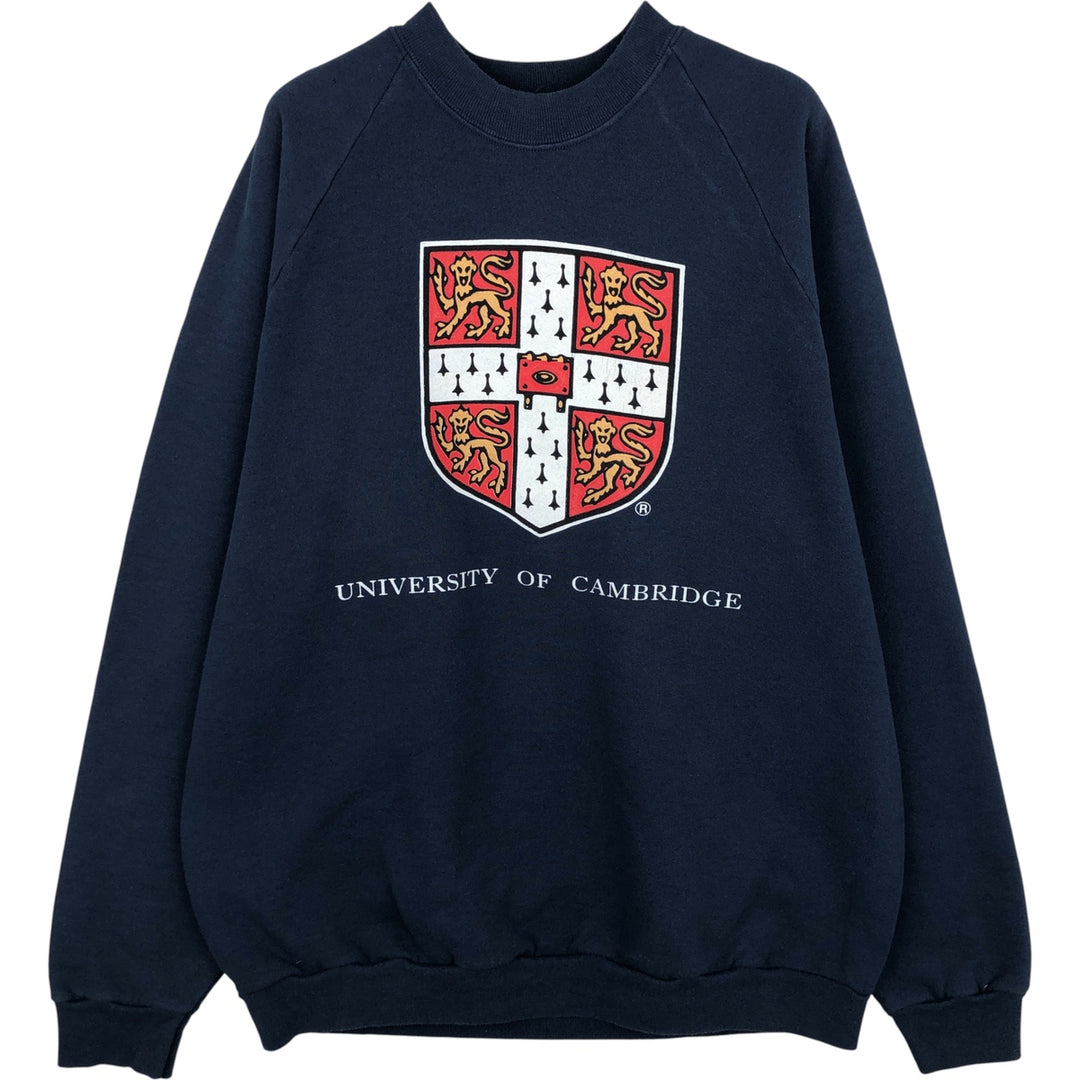 BLUES CLASSIC College Sweatshirt, Men's XL cotton navy blue type Vintage Second Hand
