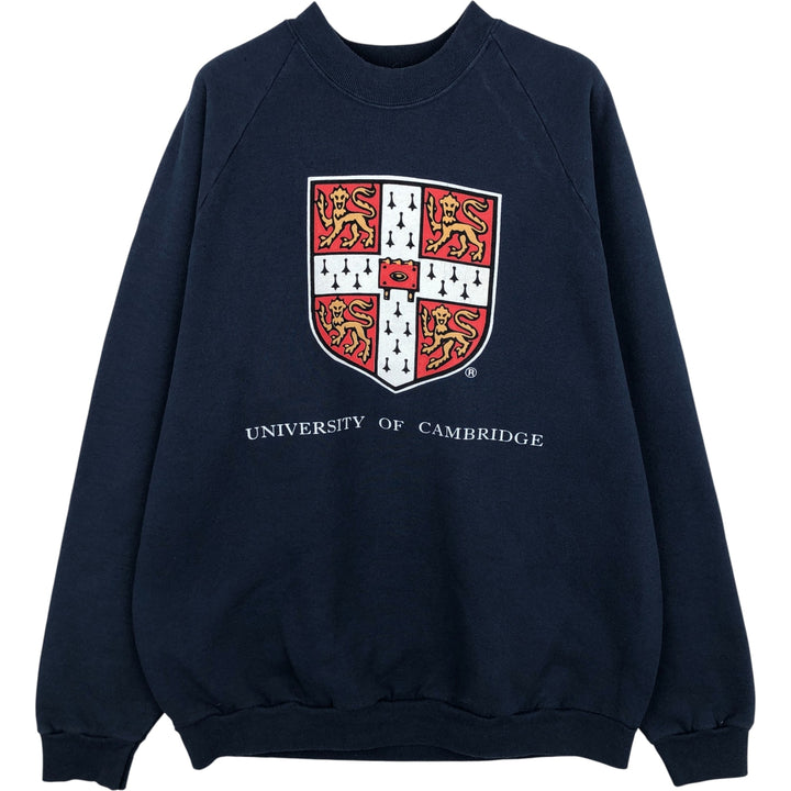 BLUES CLASSIC College Sweatshirt, Men's XL cotton navy blue type Vintage Second Hand