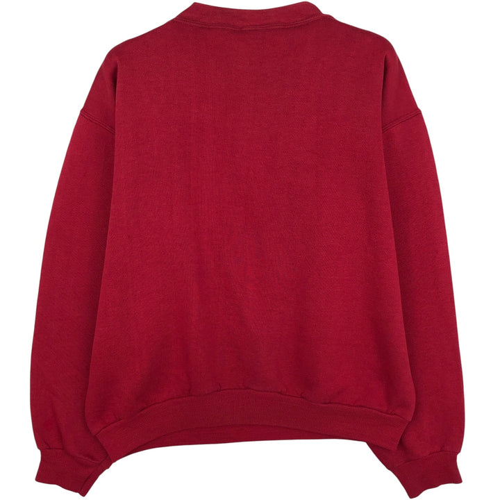 Vintage 1980'S Russell college sweatshirt, size M, men's cotton burgundy type Vintage Second Hand