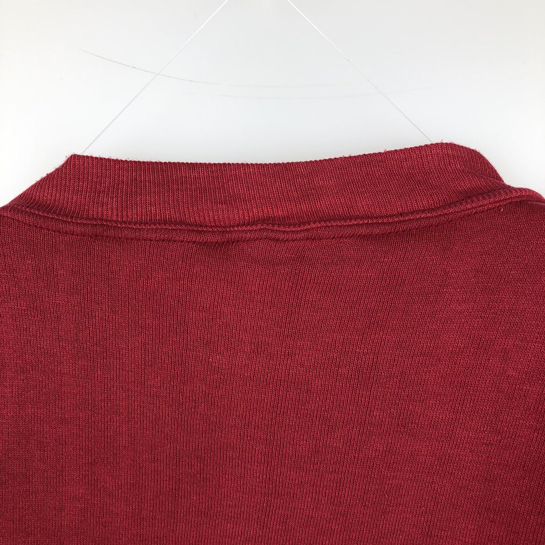 Vintage 1980'S Russell college sweatshirt, size M, men's cotton burgundy type Vintage Second Hand