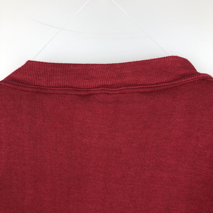 Vintage 1980'S Russell college sweatshirt, size M, men's cotton burgundy type Vintage Second Hand