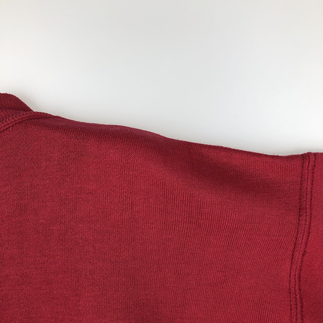 Vintage 1980'S Russell college sweatshirt, size M, men's cotton burgundy type Vintage Second Hand