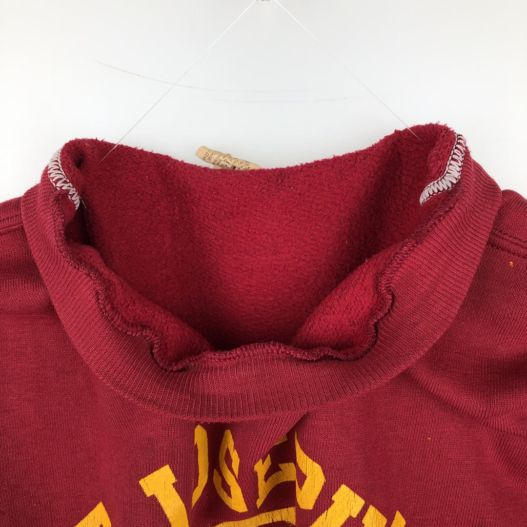 Vintage 1980'S Russell college sweatshirt, size M, men's cotton burgundy type Vintage Second Hand