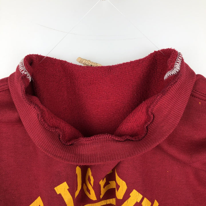 Vintage 1980'S Russell college sweatshirt, size M, men's cotton burgundy type Vintage Second Hand
