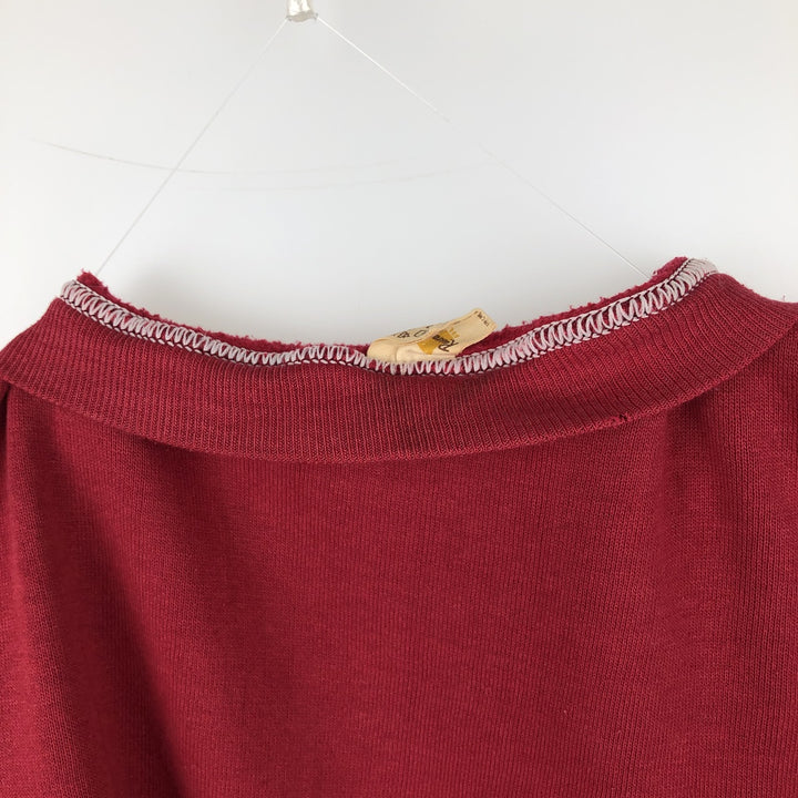 Vintage 1980'S Russell college sweatshirt, size M, men's cotton burgundy type Vintage Second Hand
