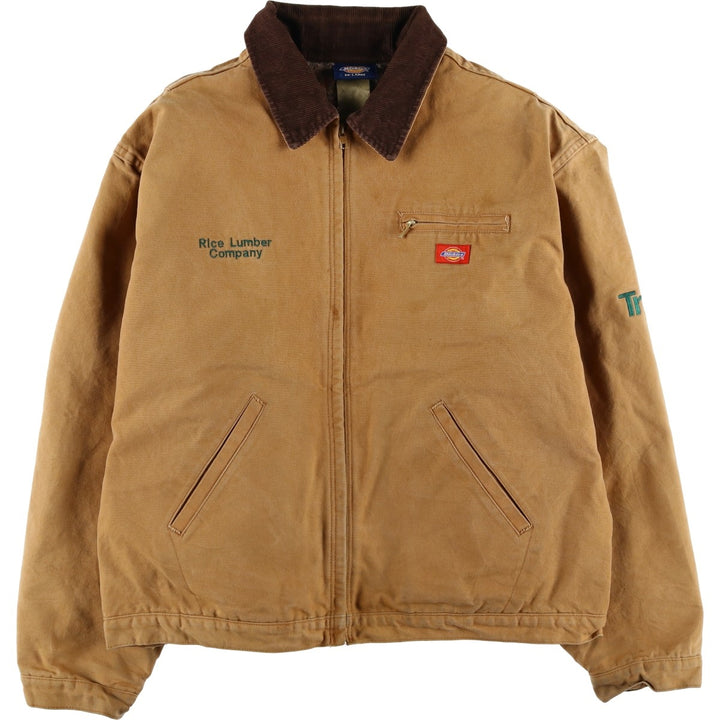 Dickies Detroit Jacket-Style Padded Duck Work Jacket, Men's XXL unclear ocher yellow type Vintage Second Hand