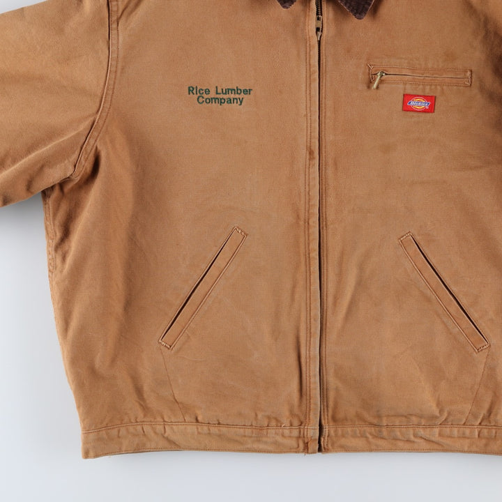 Dickies Detroit Jacket-Style Padded Duck Work Jacket, Men's XXL unclear ocher yellow type Vintage Second Hand