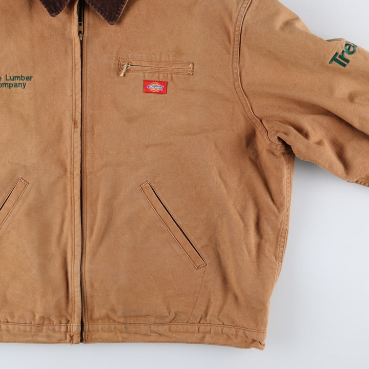 Dickies Detroit Jacket-Style Padded Duck Work Jacket, Men's XXL unclear ocher yellow type Vintage Second Hand