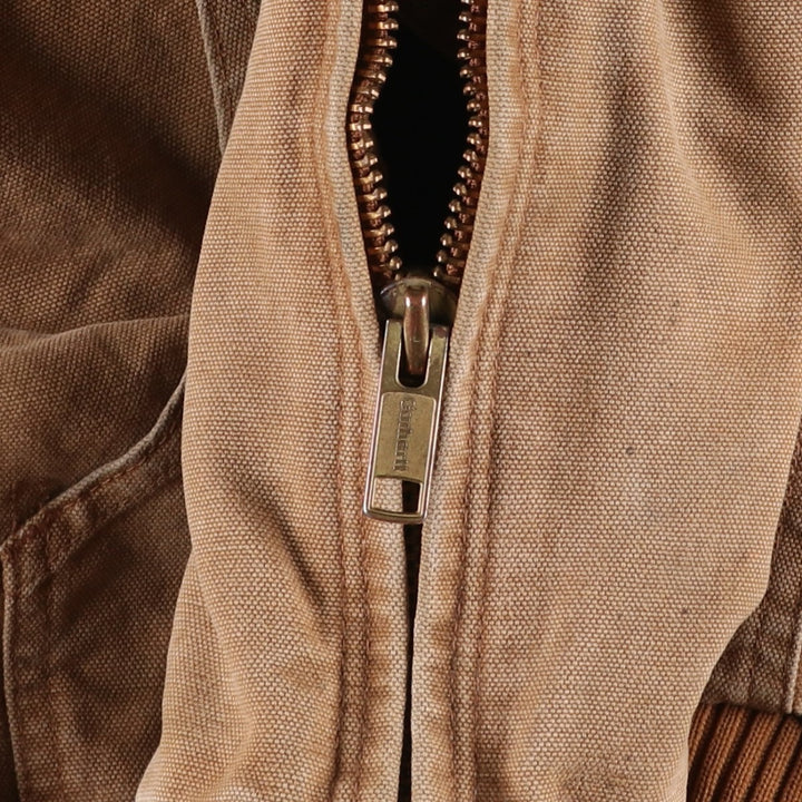 Carhartt Active Jacket, Padded Duck Full-Zip Hoodie, Men's XL cotton brown type Vintage Second Hand