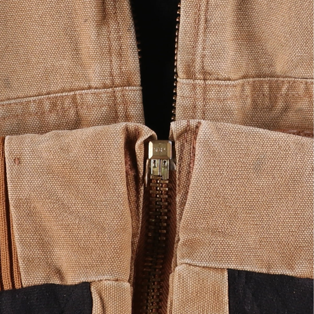Carhartt Active Jacket, Padded Duck Full-Zip Hoodie, Men's XL cotton brown type Vintage Second Hand