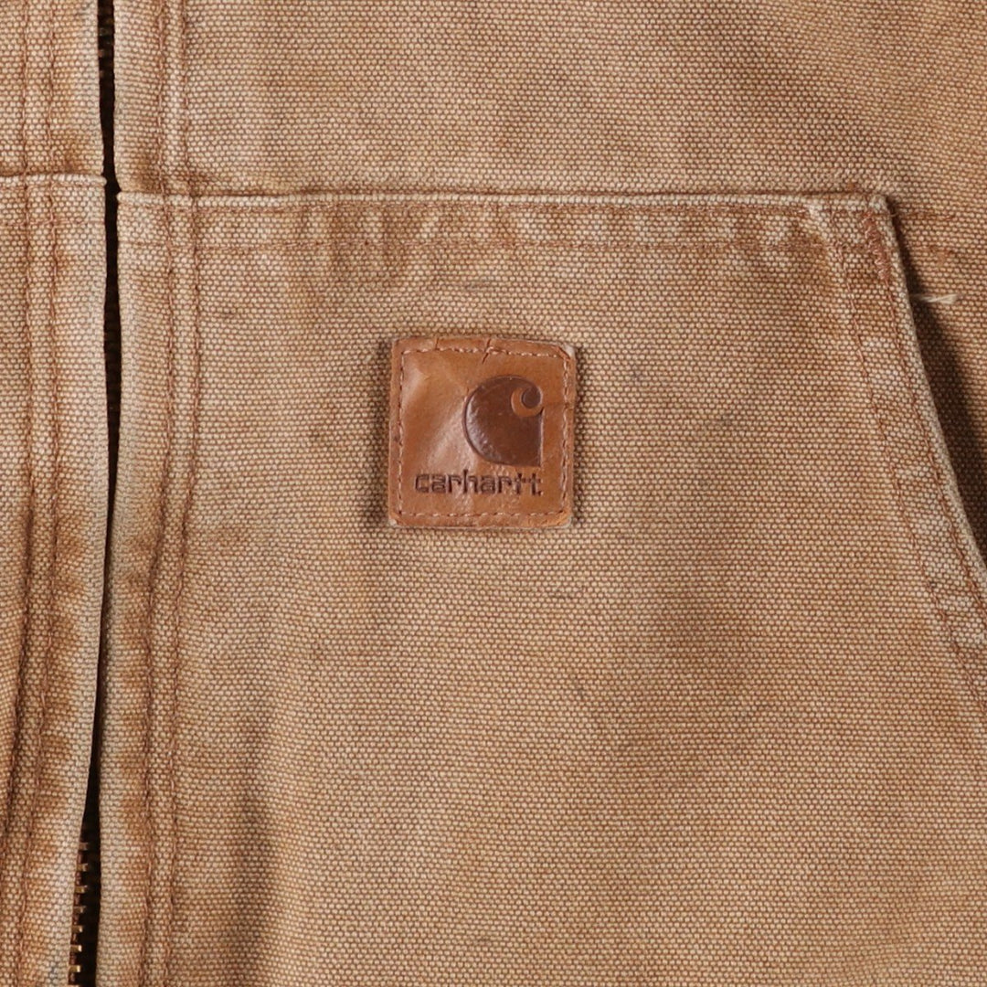 Carhartt Active Jacket, Padded Duck Full-Zip Hoodie, Men's XL cotton brown type Vintage Second Hand