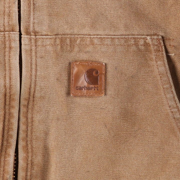 Carhartt Active Jacket, Padded Duck Full-Zip Hoodie, Men's XL cotton brown type Vintage Second Hand