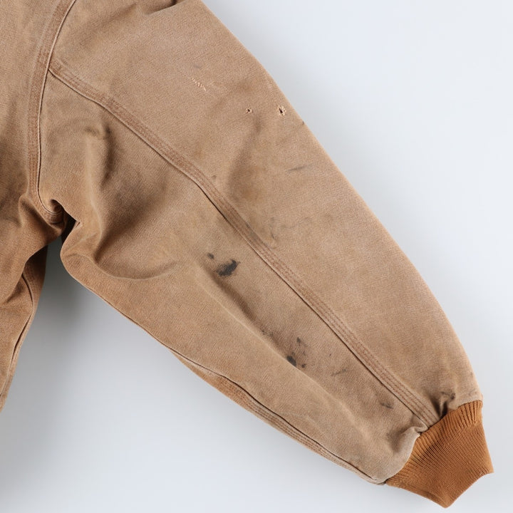 Carhartt Active Jacket, Padded Duck Full-Zip Hoodie, Men's XL cotton brown type Vintage Second Hand
