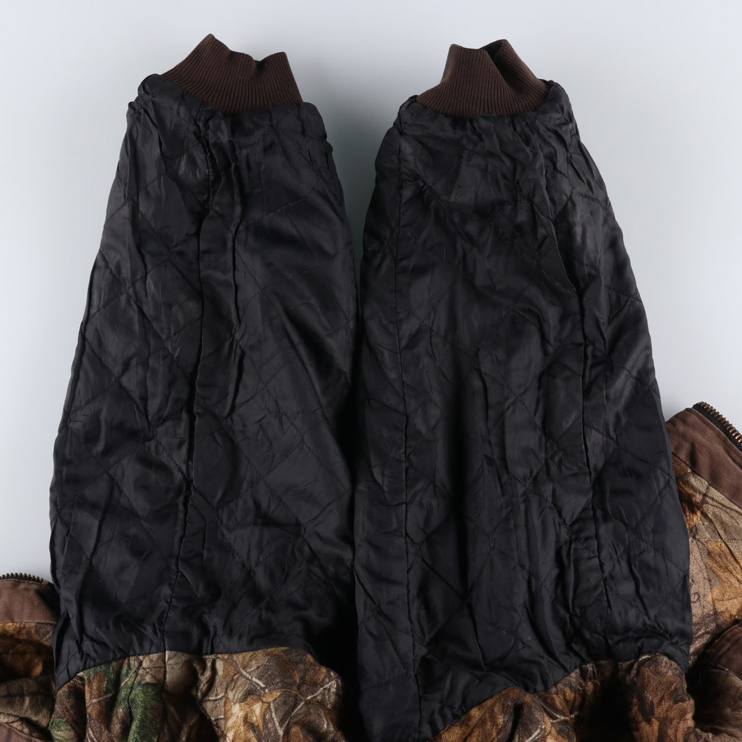 Carhartt Active Jacket, Padded Duck Full-Zip Hoodie, Men's XXL cotton brown type Vintage Second Hand