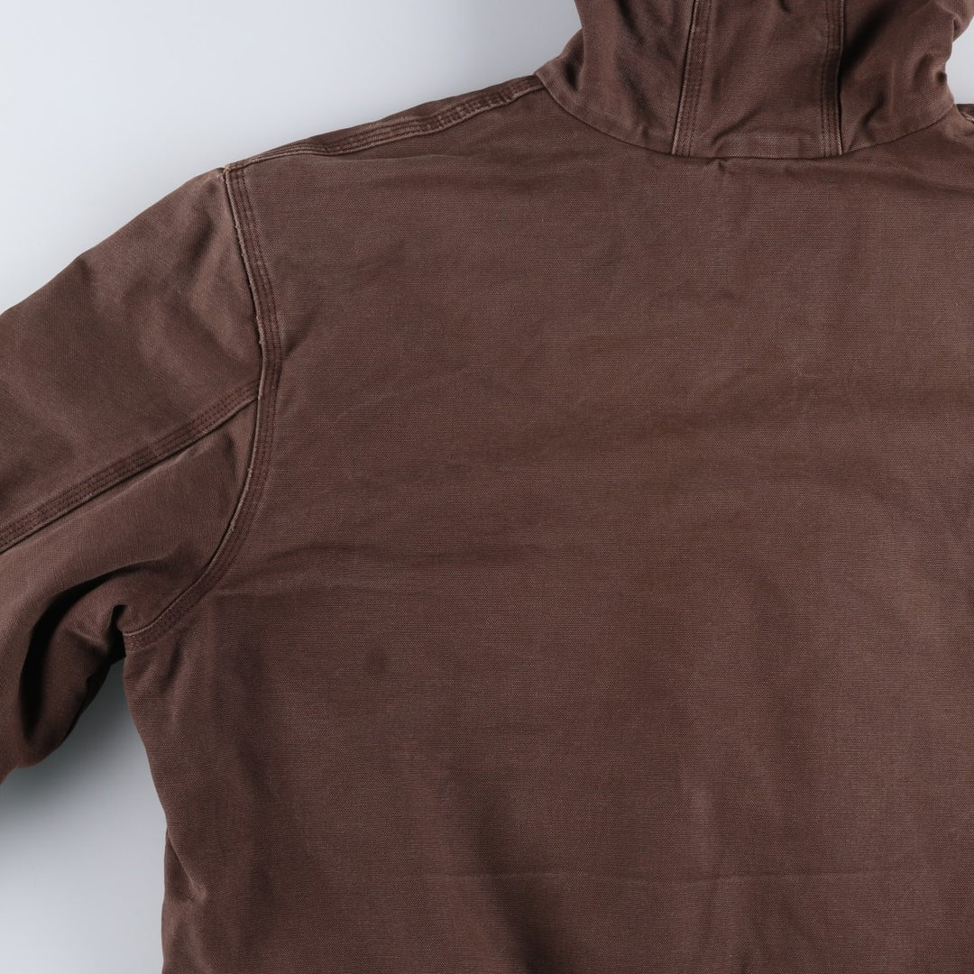 Carhartt Active Jacket, Padded Duck Full-Zip Hoodie, Men's XXL cotton brown type Vintage Second Hand