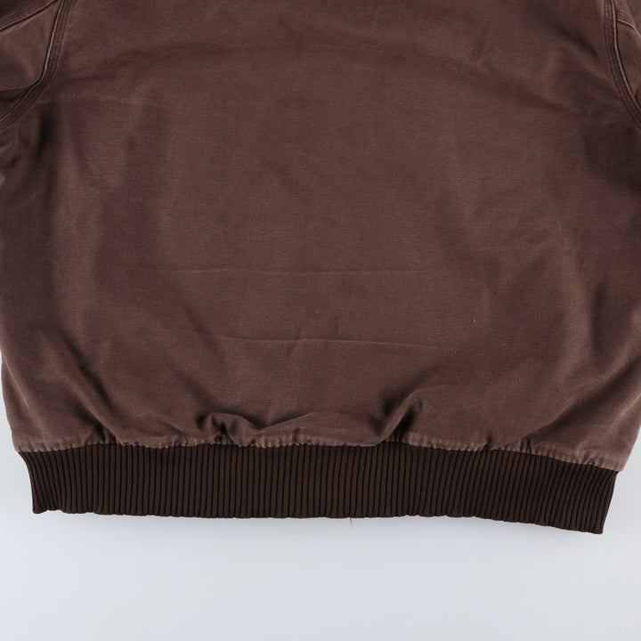 Carhartt Active Jacket, Padded Duck Full-Zip Hoodie, Men's XXL cotton brown type Vintage Second Hand