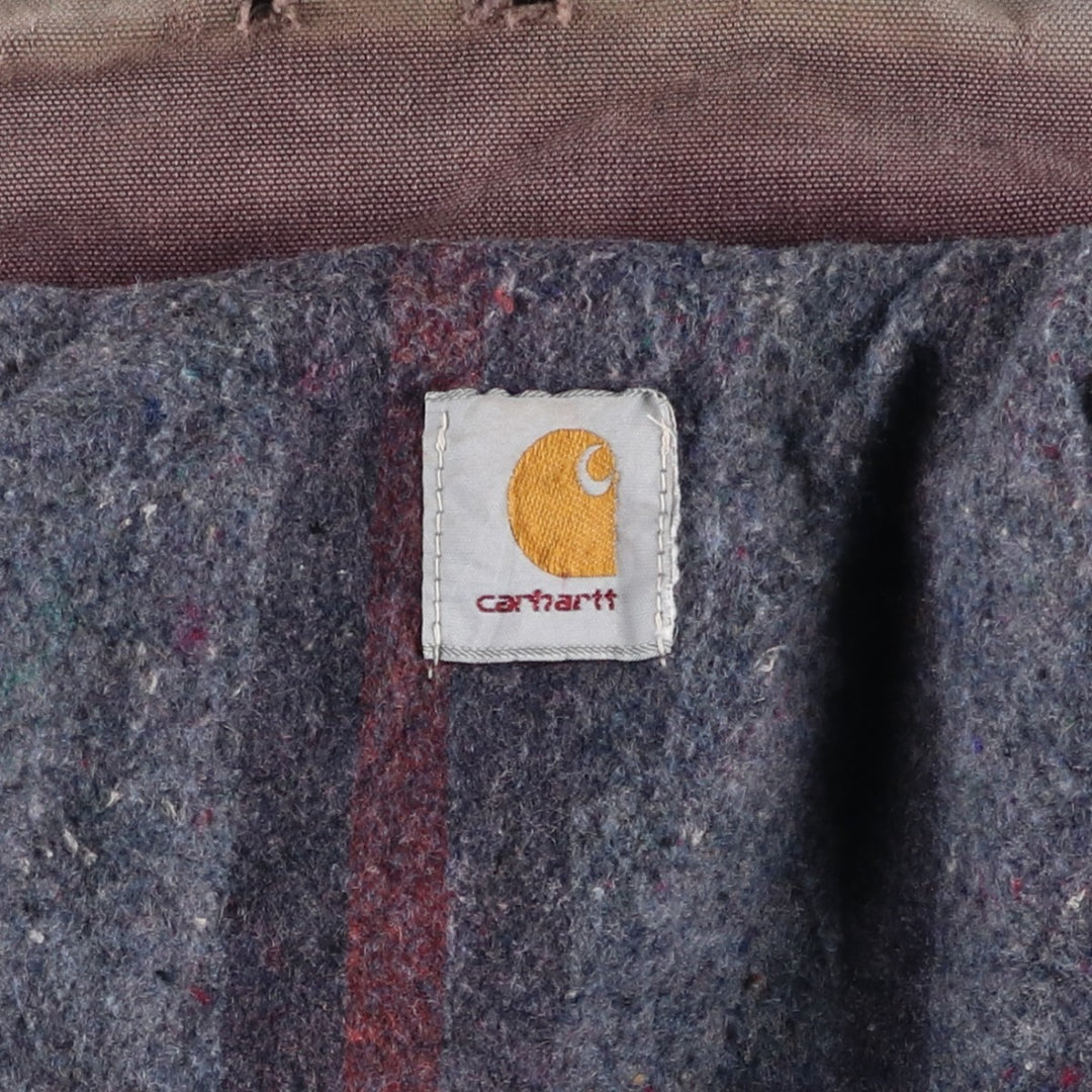 Carhartt Michigan Chore Coat Duck Coverall Men's L size unclear Purple type red-purple Vintage Second Hand
