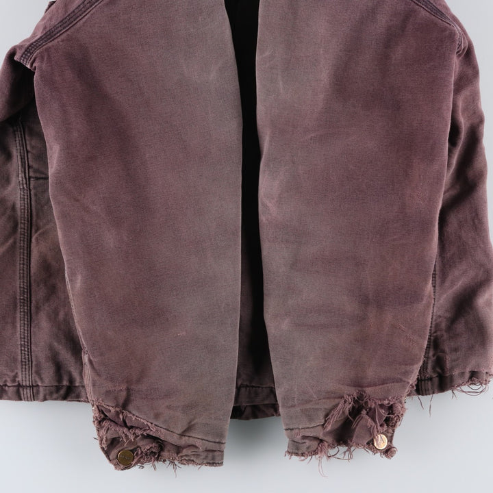 Carhartt Michigan Chore Coat Duck Coverall Men's L size unclear Purple type red-purple Vintage Second Hand