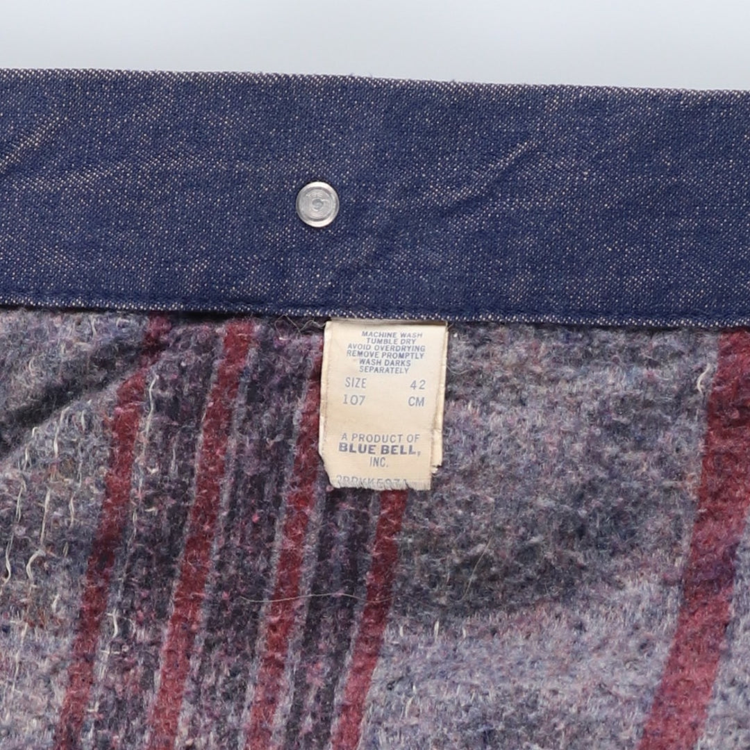 Vintage 70'S Blue Bell Bat Dye Denim Coveralls, Men's Size L cotton blue type Vintage Second Hand