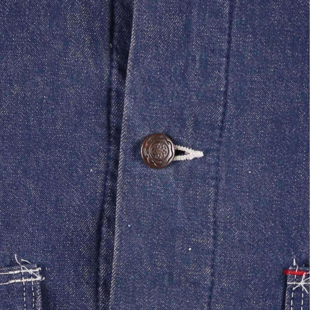 Vintage 70'S Blue Bell Bat Dye Denim Coveralls, Men's Size L cotton blue type Vintage Second Hand