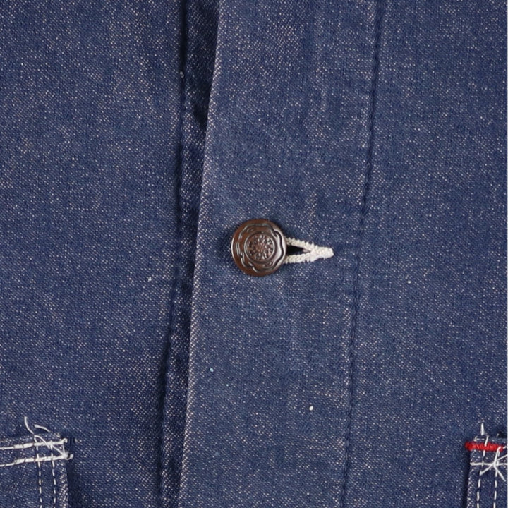 Vintage 70'S Blue Bell Bat Dye Denim Coveralls, Men's Size L cotton blue type Vintage Second Hand