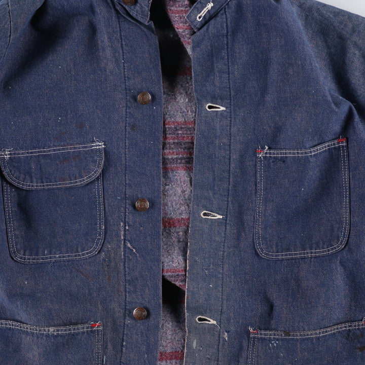 Vintage 70'S Blue Bell Bat Dye Denim Coveralls, Men's Size L cotton blue type Vintage Second Hand