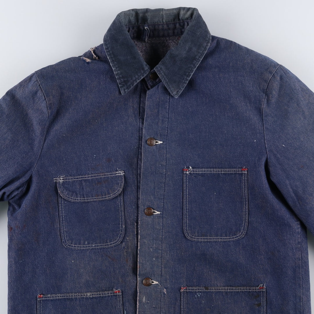 Vintage 70'S Blue Bell Bat Dye Denim Coveralls, Men's Size L cotton blue type Vintage Second Hand