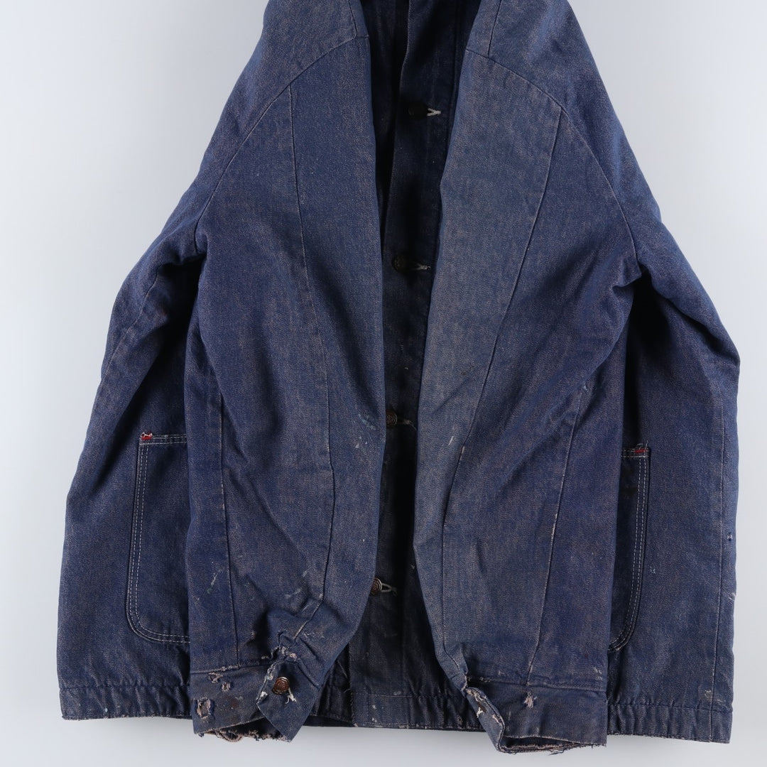 Vintage 70'S Blue Bell Bat Dye Denim Coveralls, Men's Size L cotton blue type Vintage Second Hand