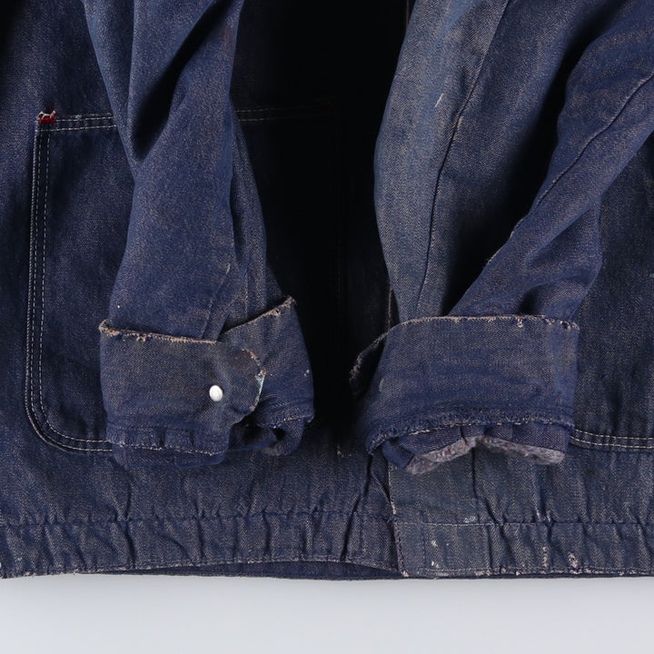 Vintage 70'S Blue Bell Bat Dye Denim Coveralls, Men's Size L cotton blue type Vintage Second Hand