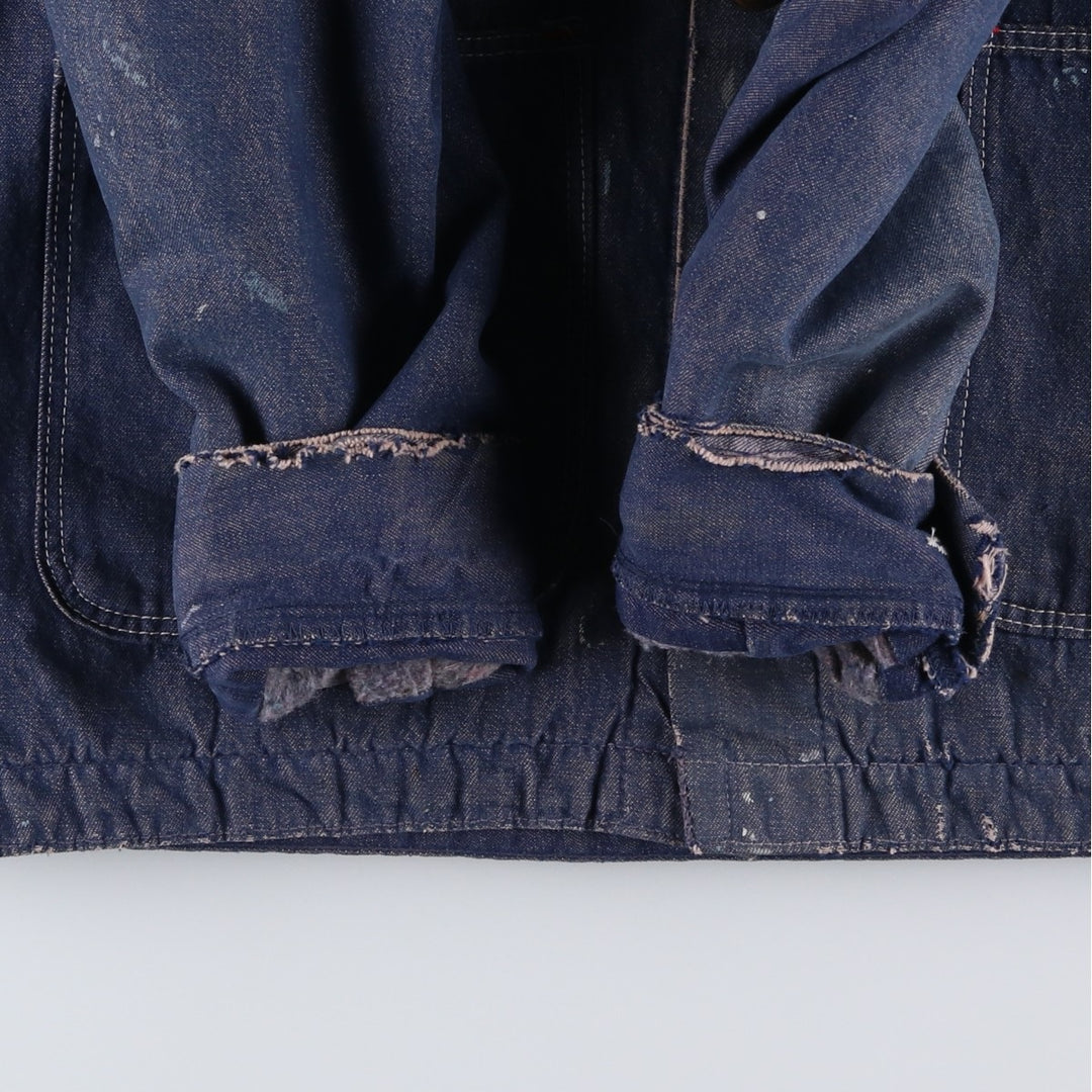 Vintage 70'S Blue Bell Bat Dye Denim Coveralls, Men's Size L cotton blue type Vintage Second Hand