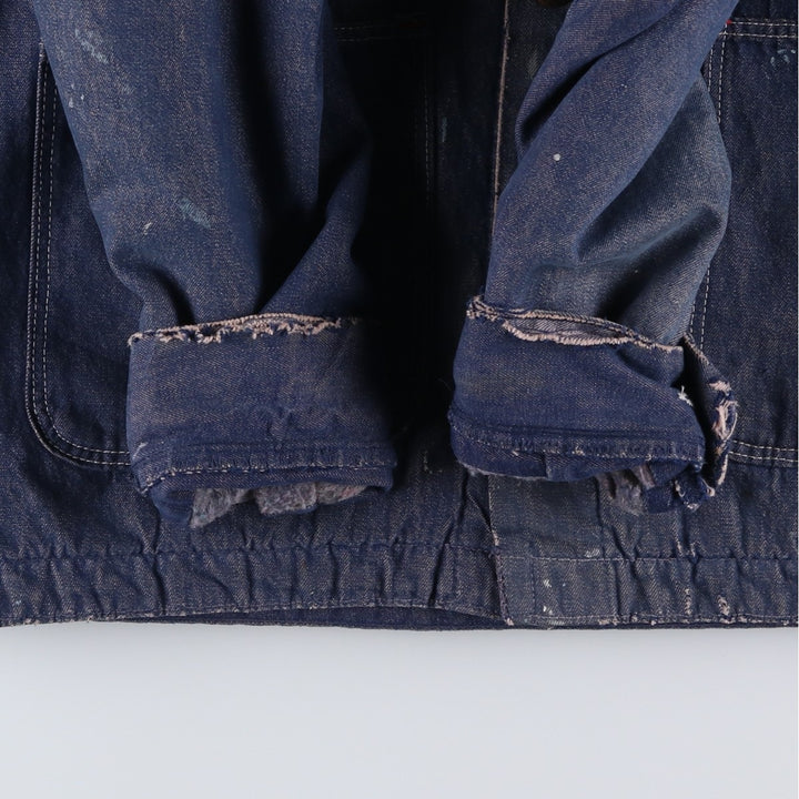 Vintage 70'S Blue Bell Bat Dye Denim Coveralls, Men's Size L cotton blue type Vintage Second Hand