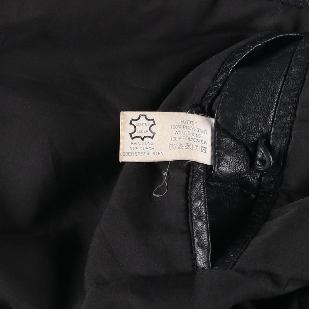 ROVER and LAKES Leather Blouson Men's XL genuine leather black type Vintage Second Hand