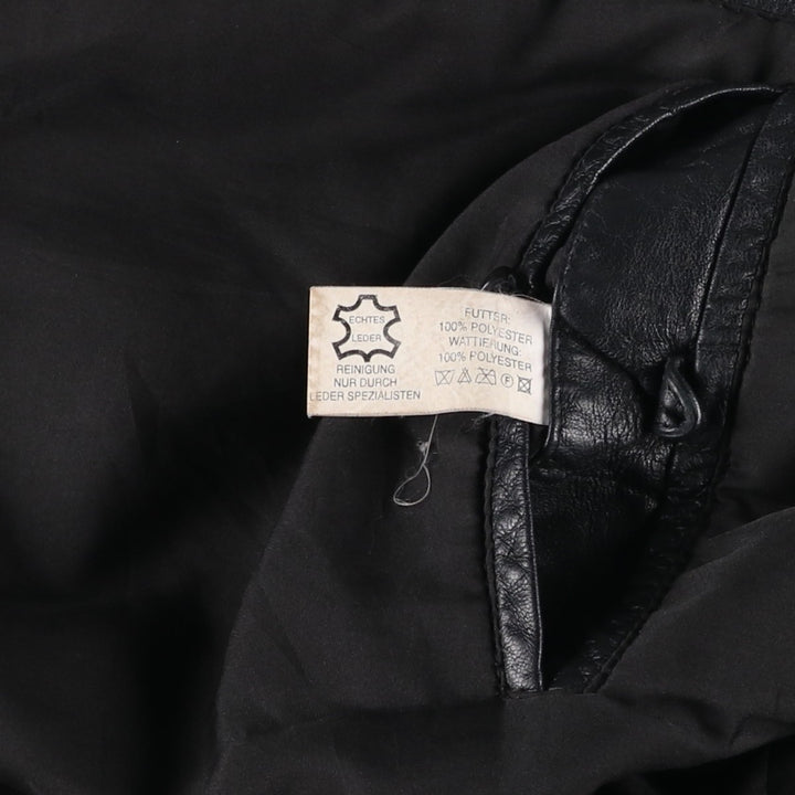 ROVER and LAKES Leather Blouson Men's XL genuine leather black type Vintage Second Hand