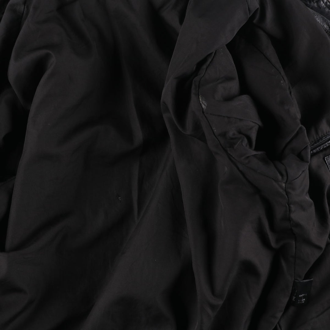 ROVER and LAKES Leather Blouson Men's XL genuine leather black type Vintage Second Hand