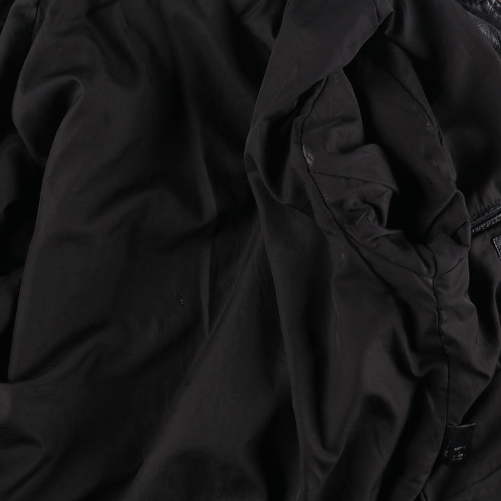 ROVER and LAKES Leather Blouson Men's XL genuine leather black type Vintage Second Hand