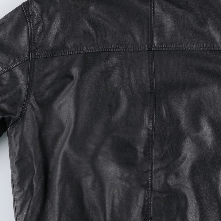 ROVER and LAKES Leather Blouson Men's XL genuine leather black type Vintage Second Hand