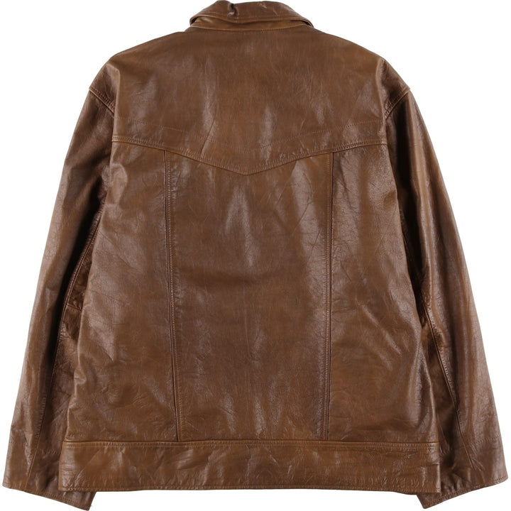 Wilsons Leather M. Julian Leather Jacket, Men's Size XL genuine leather brown type Vintage Second Hand