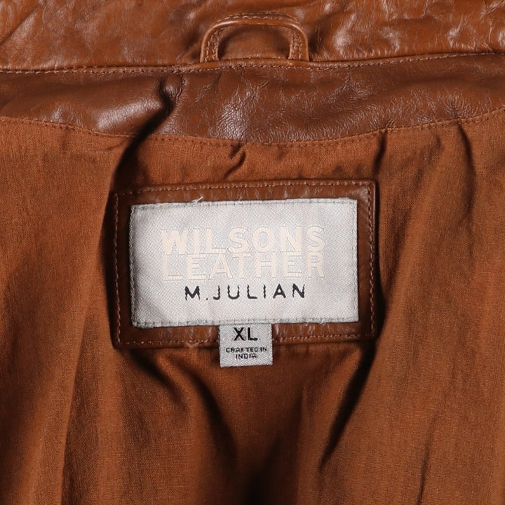 Wilsons Leather M. Julian Leather Jacket, Men's Size XL genuine leather brown type Vintage Second Hand