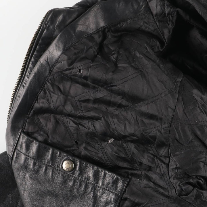 90'S GAP Old Gap Swing Top Padded Leather Blouson Men's Size L Vintage genuine leather black type Vintage Second Hand