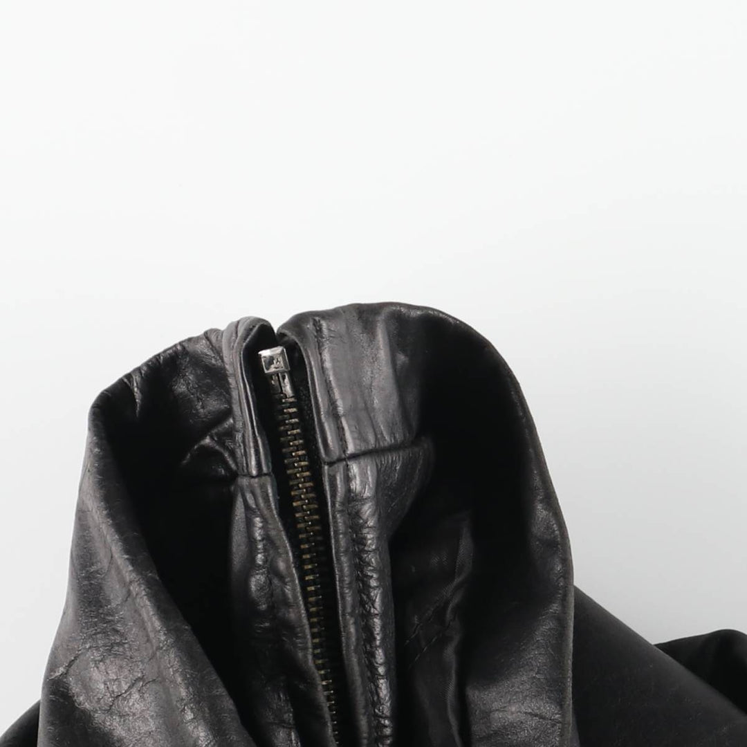 90'S GAP Old Gap Swing Top Padded Leather Blouson Men's Size L Vintage genuine leather black type Vintage Second Hand