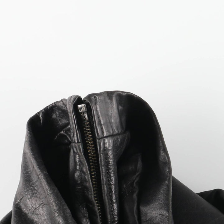 90'S GAP Old Gap Swing Top Padded Leather Blouson Men's Size L Vintage genuine leather black type Vintage Second Hand