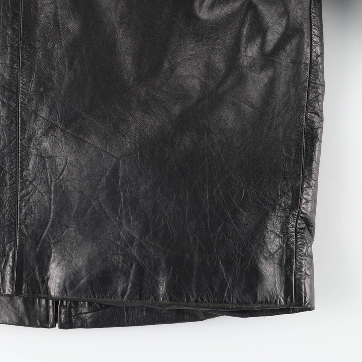 90'S GAP Old Gap Swing Top Padded Leather Blouson Men's Size L Vintage genuine leather black type Vintage Second Hand