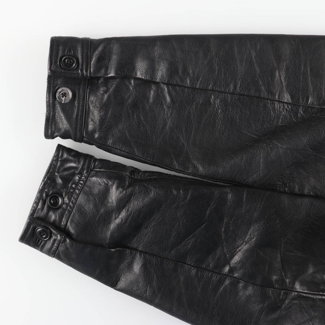 90'S GAP Old Gap Swing Top Padded Leather Blouson Men's Size L Vintage genuine leather black type Vintage Second Hand