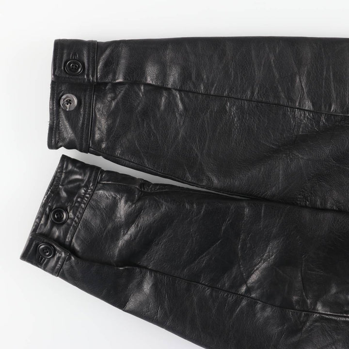 90'S GAP Old Gap Swing Top Padded Leather Blouson Men's Size L Vintage genuine leather black type Vintage Second Hand