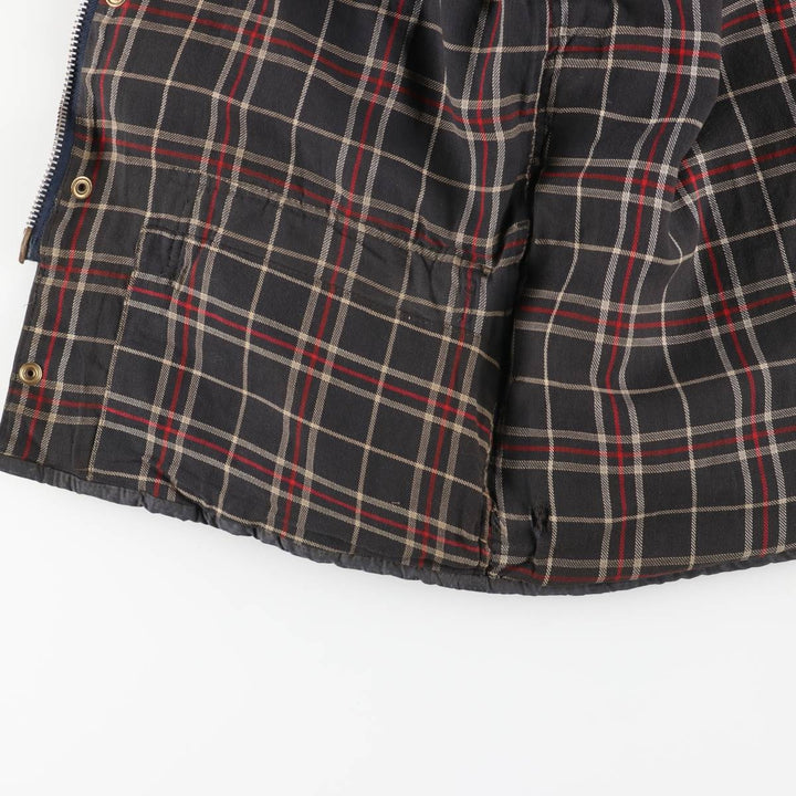 1980'S Barbour Beaufort 3 Warrant Oiled Hunting Jacket, Made in England, C40, Men's Size M cotton navy blue type Vintage Second Hand