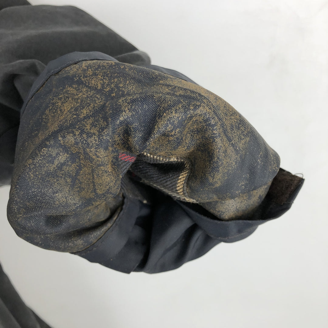 80s-90'S Barbour BEAUFORT 3 Warrant Oiled Hunting Jacket, Made in England, C46, Men's XL cotton navy blue type Vintage Second Hand